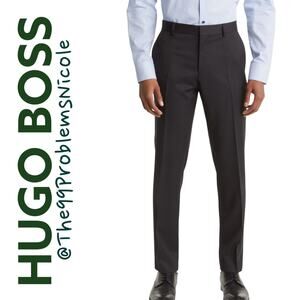 Men's Black Hugo Boss Trousers